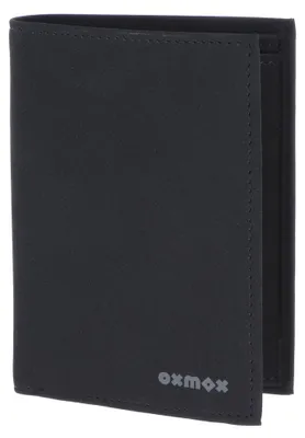 Productafbeelding van oxmox portemonnee New Cryptan RFID Protect Kombibörse Pure 2.0 Print Grey Black zwart
