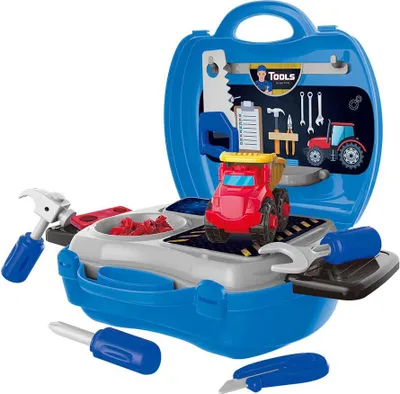 Produktbild von Giros Autos Garage Koffer 27 Stücke Blau  Blau One Size