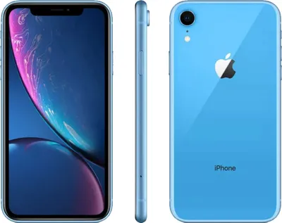 Produktbild von Apple iPhone XR 64 GB Blau 6.1 Zoll Liquid Retina HD Display iOS 12 A12 Bionic WLAN Bluetooth 5.0 NFC 4G Face ID Kabelloses Laden IP67 Wasserschutz