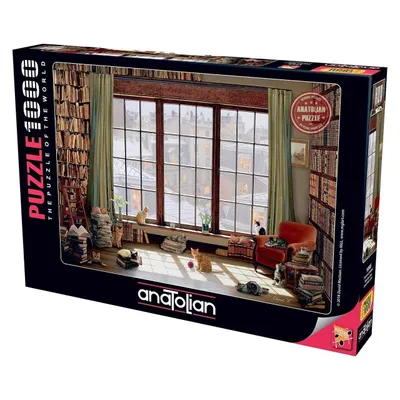 Zdjęcie produktu dla ANATOLIAN Puzzle Koty w oknie 1000 elementów