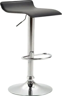 Produktbild von Barhocker Dyn V2 Kunstleder chrom schwarz