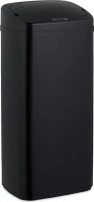Image de Poubelle Relaxdays avec capteur, 40 l, couvercle électrique, support pour sac poubelle, poubelle de cuisine, poubelle de cuisine, noir