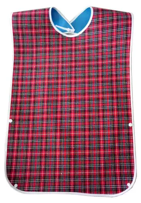 Produktbild von Erwachsenen-Babyschürze 1 Stück, Wasserdichter Polyester-Essschutz mit Krümel-Fangtasche, Verstellbarer Schnallenschlitz für Senioren, Pflegebedürftige