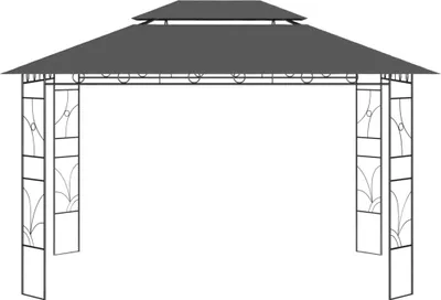 Produktbild von vidaXL Pavillon 4x3x2,7 m Anthrazit 160 g/m²