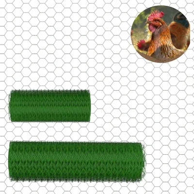 Produktbild von Sechskantgeflecht Hühnerdraht 25 m - 50 cm hoch - Maschenweite 25 mm - Materialstärke 0,7 mm - Kaninchendraht - Drahtzaun - Gartenzaun