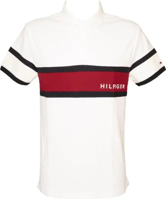 Produktbild von TH TOMMY HILFIGER Herren-Poloshirt, Kurzarmhemd mit Kragen und Knöpfen, normale Passform, reine Baumwolle, Artikel XM0XM02829, M, Cotone 100%