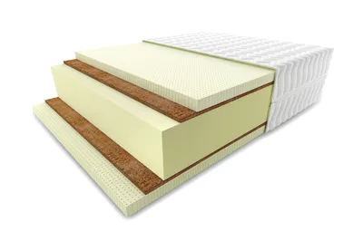 Produktbild von HR Kaltschaummatratze FOAM LATEX COCO 160x200 cm – Premium-Schlafkomfort mit Naturlatex und Kokosfasern, H3/H4, nicht gerollt