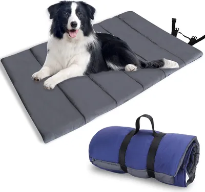 Produktbild von Hundedecke Waschbares, Hundematte Komfort und Weiches Wasserdichtes Hundebett, Hundekissen für Reise Camping Outdoor,110x68 cm