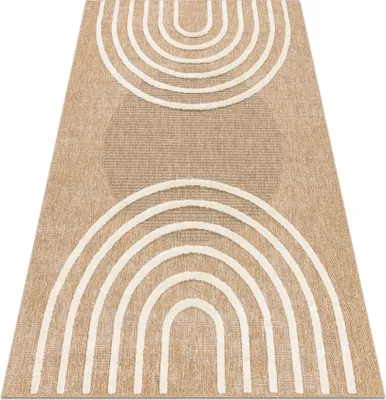 Produktbild von SPARK 0688A beige / creme Teppich - Geometrisch, Sisal, Strukturell beige 160x220 cm