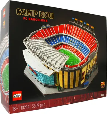 Immagine prodotto di LEGO 10284 Icone Camp Nou - Stadio di calcio FC Barcelona, kit di modellismo, set grande per adulti, idea regalo