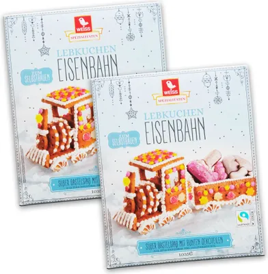 Produktbild von Weiss Lebkuchen Eisenbahn 2er Set
