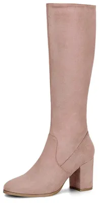 Produktbild von Modische Stiefeletten mit Blockabsatz in Rosa