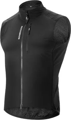 Zdjęcie produktu dla ROCKBROS Kamizelka kolarska Ciepła kurtka bez rękawów Wiatroszczelna kamizelka polarowa Kamizelka sportowa do jazdy na rowerze, biegania, turystyki pieszej Euro Rozmiar XL