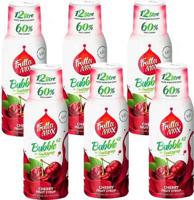 Immagine prodotto di FruttaMax sciroppo di ciliegie 500ml, concentrato, 6 pezzi, set per bevande