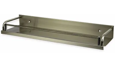 Zdjęcie produktu dla Półka kuchenna, stojak na przyprawy, 60 cm, szczotkowana stal nierdzewna