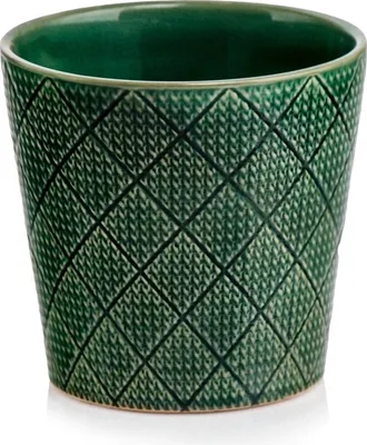 Produktbild von Blumentopfhalter Blumentopf Blumenkasten Pflanzentopf VINTAGE grün 14 cm HOMLA