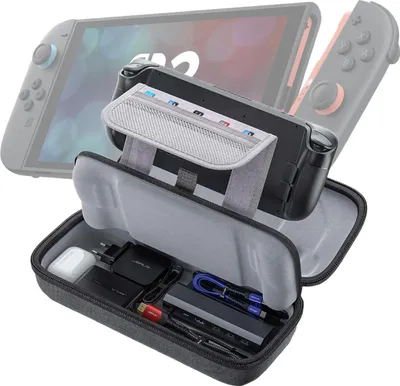 Zdjęcie produktu dla JSAUX Case for Steam Deck - twardy futerał ochronny kompatybilny z konsolą Steam Deck - przenośny futerał podróżny - akcesoria do konsoli Steam Deck