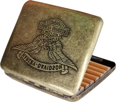 Produktbild von Zigarettenetui 20 Zigaretten Metall, Zigaretten Schachteln, Zigaretten Etui Box, Tragbare Vintage Zigarettenbox, Tabakdose für Frauen, Fasst 20 Zigaretten, 9.6 x 8.3 x 1.8 cm (Kupfer)
