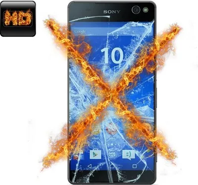 Produktbild von 2x Panzerfolie für Sony Xperia C5 Ultra ANTI-SCHOCK Displayschutzfolie HD KLAR