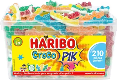 Produktbild von Haribo Croco PIK - 210 saure Krokodile aus Frankreich: Fruchtig und Erfrischend!