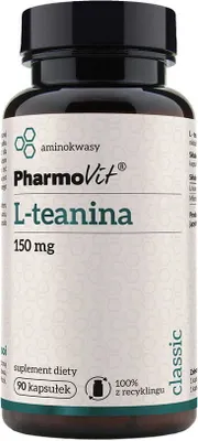 Zdjęcie produktu dla L-teanina 150mf L-teanina 90 kapsułek PharmoVit