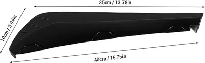Immagine prodotto di 2 pezzi di splitter paraurti posteriore, protezione canard, sinistra e destra, 40 cm, diffusore antiurto, spoiler, universale per veicoli, nero lucido