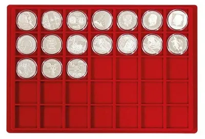 Produktbild von Lindner 2329-35 Tableau für 35 Münzen bis 39 mm Ø