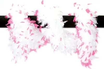 Produktbild von Deluxe Federboa Federschal pink-weiß 180cm