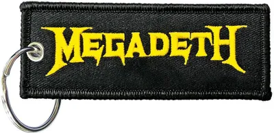 Produktbild von Megadeth - Schlüsselanhänger Doppelseitiger Aufnäher RO7337 (Einheitsgröße) (Schwarz/Gelb)