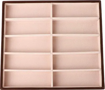 Produktbild von Tragbare Brillen-Aufbewahrungsbox - Organizer mit 10 Fächern für Brillen, stapelbar