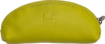 Produktbild von Josephine Osthoff - Schlüsseltui SCHLÜSSELMAUS Schlüsseltasche Schlüsselmäppchen Mini Münztasche Echt Leder mit Kreditkarten-RFID-Schutz Doppelnaht Außentasche Schlüsselfach mit Ring