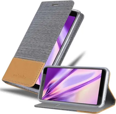 Produktbild von Cadorabo Hülle für HTC Desire 12 Schutzhülle in Grau Handy Hülle Etui Book Case Cover