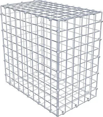 Produktbild von Gabione 50 cm x 50 cm x 30 cm (L x H x T), Maschenweite 5 x 5 cm, Spiralring