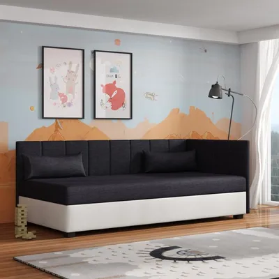 Obrázok produktu pre Jednolôžková posteľ 100x195 NAYLA PLUS 1 - čierna / krémová
