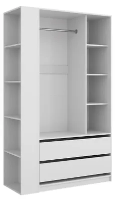 Image de Armoire Vicco Elmo Blanc 50x200cm Lot de 2, Model 61360