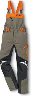 Produktbild von Stihl FUNCTION ERGO Schnittschutz Latzhose olivgrün / orange Größe S
