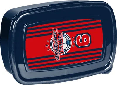 Produktbild von PASO Kinder Lunchbox Sandwich Box Pausendose Brotdose, Football, PP21FO-3022