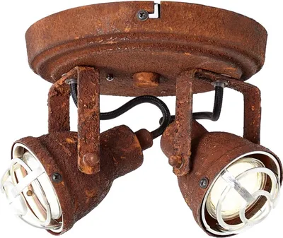 Produktbild von BRILLIANT Spotrondell, 2-flammig Bente braun IP20 GU10 4 Watt dimmbar g. f. LED-Leuchtmittel