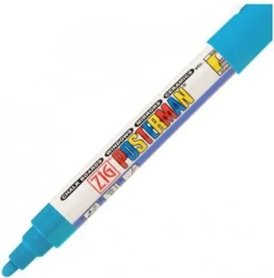 Immagine prodotto di Posterman - Pennarello a gesso PMA-30 punta media 2 mm azzurro