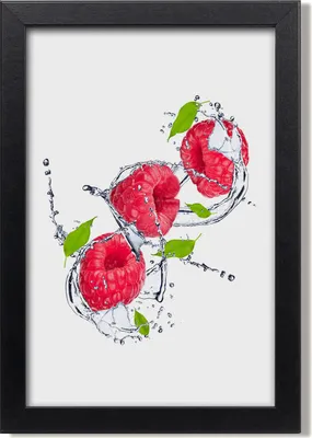 Produktbild von Bild 20x30 MDF-Rahmen, Wandkunst Himbeeren