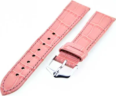Produktbild von Uhrenarmband Hirsch Schlangenleder pink 034271222-12 12mm NEU