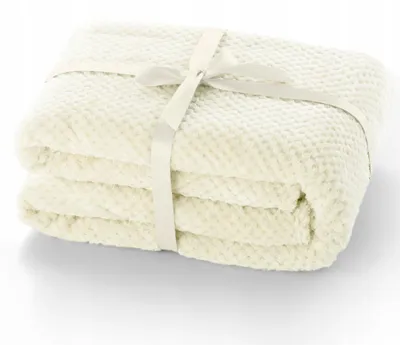 Produktbild von DecoKing Große weiche Tagesdecke Plaid 220x240 Cremefarben