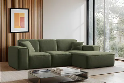 Produktbild von Kaiser Möbel Ecksofa L-Form Siena Stoff Maloy Grün Rechts