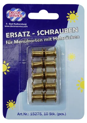 Produktbild von 10x Ersatzschrauben für Speisekarten Ø10mm