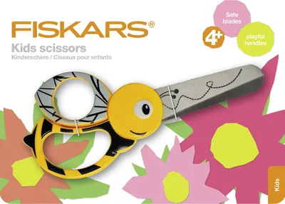 Produktbild von FISKARS® Kinderschere mit Tiermuster Biene - 13 cm