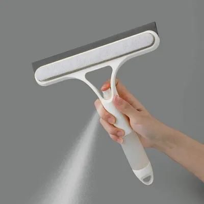 Produktbild von Fensterwischer 3in1 mit Sprühfunktion, Schwamm und Silikonlippe, streifenfrei – Squeegee
