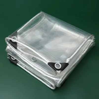 Obrázek produktu pro Vodotěsná čirá PVC plachta Plachty na ochranu rostlin Dešťové záclony Plachta, 2,5 m x4,5 m Ochranná plachta pro zahradní nábytek, odolná proti chladu, dešti, nemrznoucí směsi