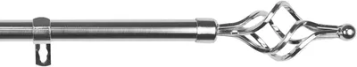 Produktbild von Universelle Teleskop-Gardinenstange verstellbar silber 120-210 cm