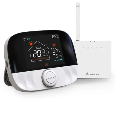 Produktbild von SALCAR WiFi Smart Thermostat Heizkörper für Gas Boiler Raumthermostat mit Empfänger