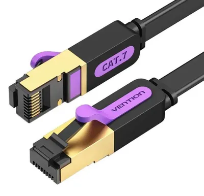 Produktbild von Vention ICABJ, 5 m, Cat7, RJ-45, RJ-45, Schwarz